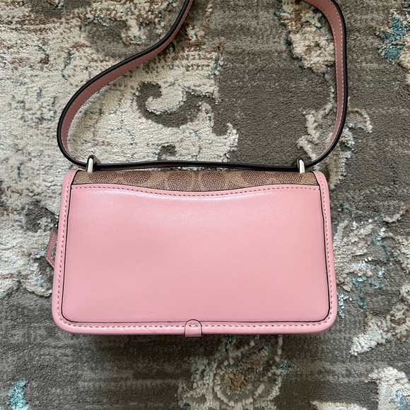 COACH Lunar New Year Bandit Bag in Colorblock Signature Canvas w/ Rabbit Charm - Picture 3 of 12